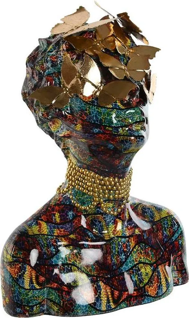 Figurine Buste Coloré Home ESPRIT - Statuette Déco Design 26 x 37 cm