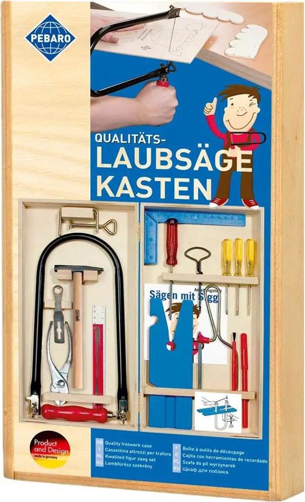 Laubsäge-Werkzeugkasten Holz Junior 450 Produktbild 