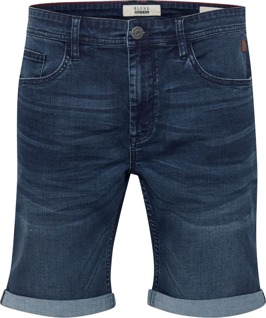BLEND BHBendigo Herren Jeans Shorts Kurze Denim Hose elastisches Material aus High-Stretch-Denim 5-Pocket-Form Baumwollmischung Slim fit
