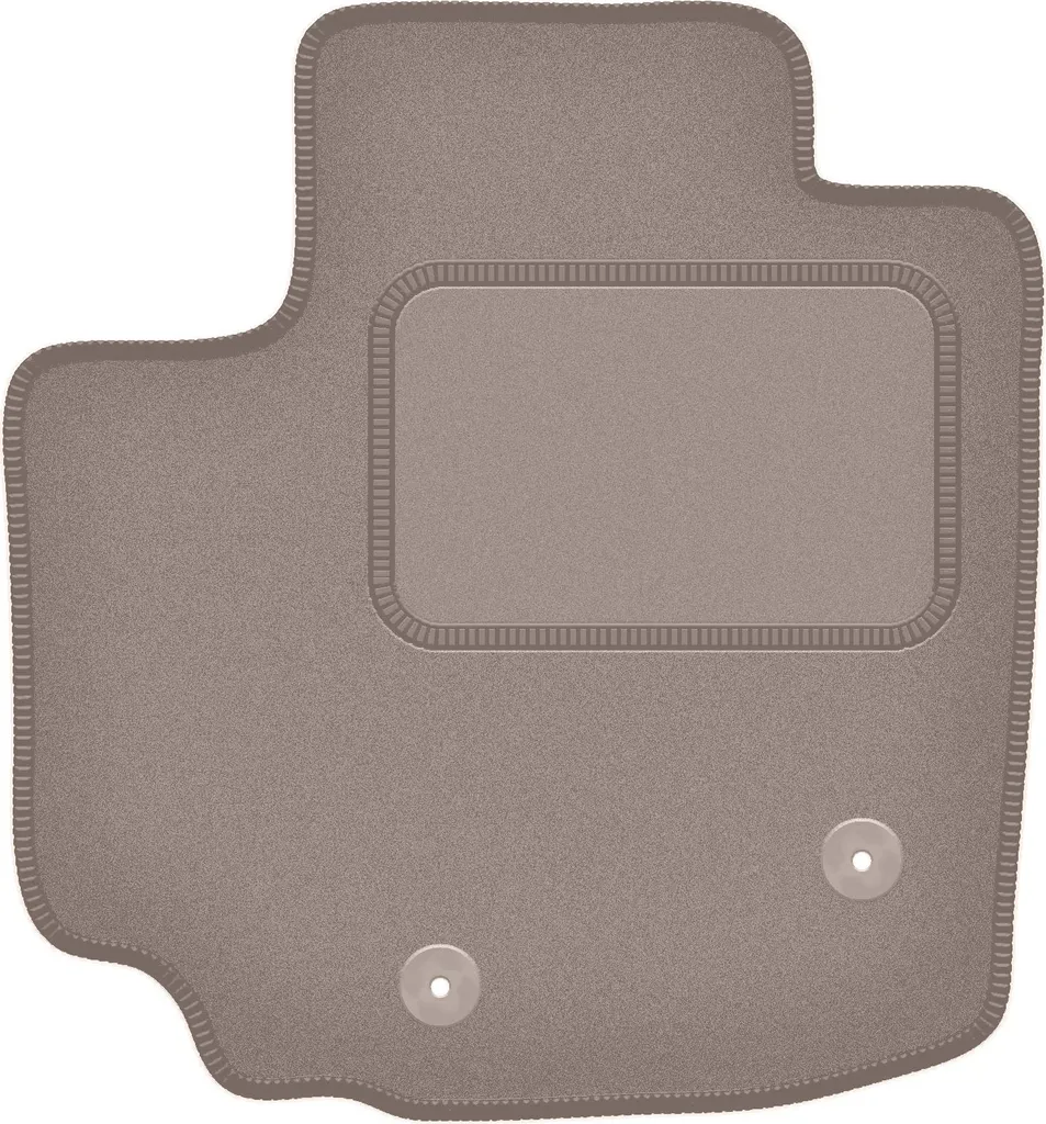 Tappetino conducente in velluto beige compatibile con Suzuki S-Cross Hybrid (2020-, SUV) – con fissaggi – su misura