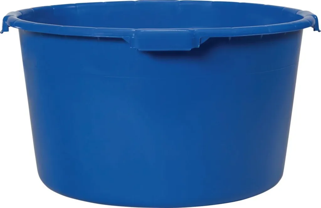Bac à gâcher 90 litres bleu renforcé pour mortier et béton frais