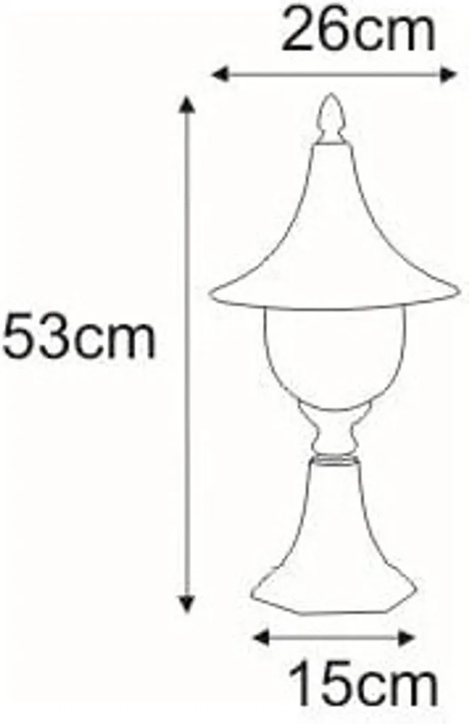 Lampe extérieure décorative BOSTON K-8128 pour éclairage de terrasse - 2