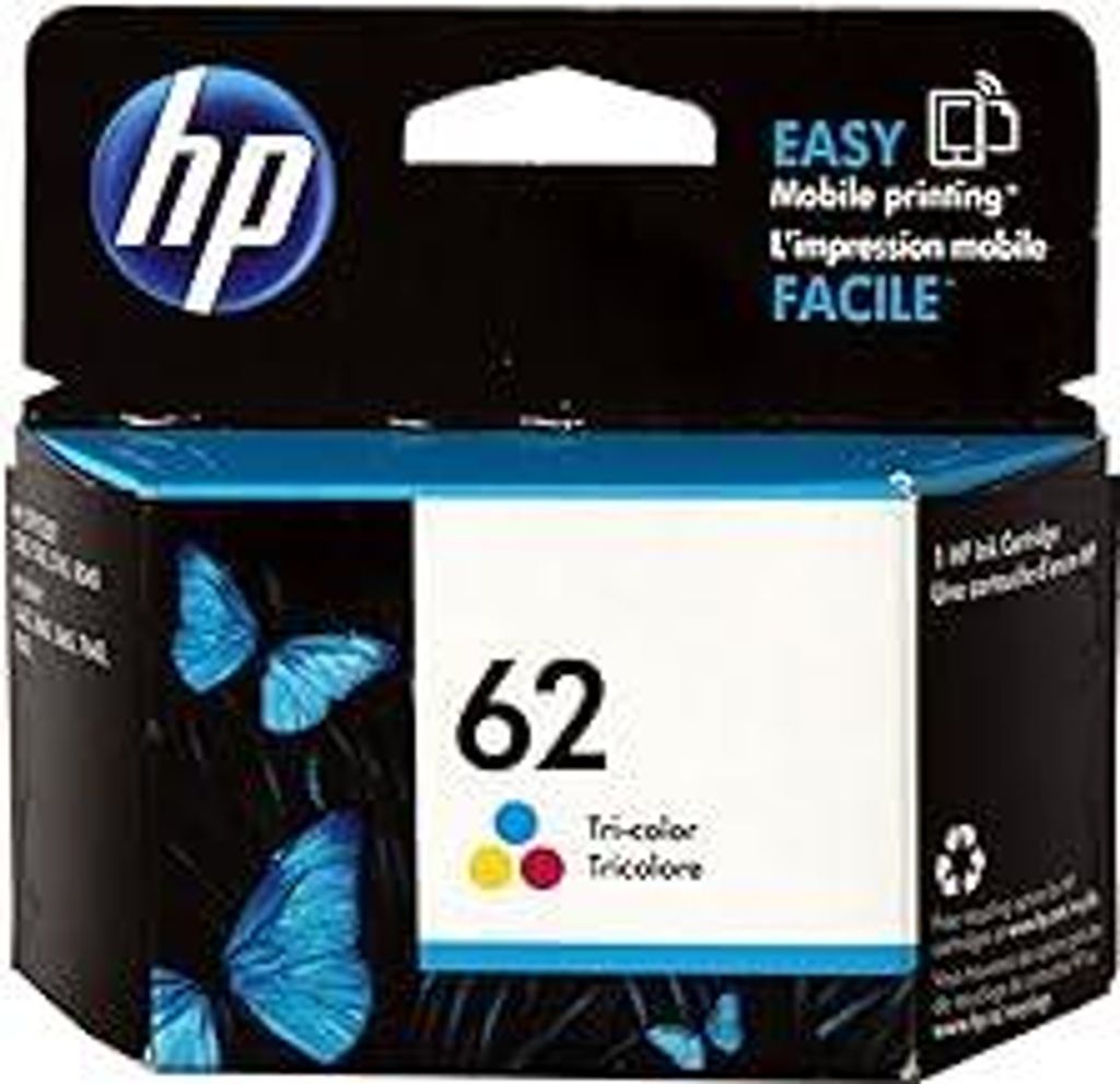 HP 62 (C2P06AE) Original Druckerpatrone Farbe für HP ENVY 55xx, 56xx, 7640, HP OfficeJet 200, 250, 57xx