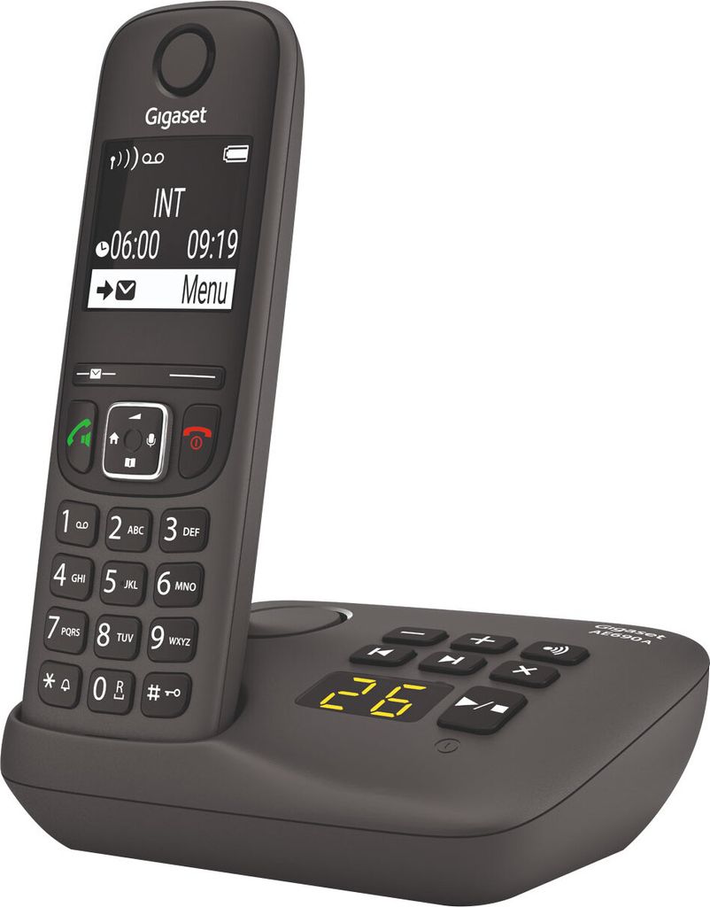 AE690A Anthrazit Schnurloses Telefon Produktbild 2