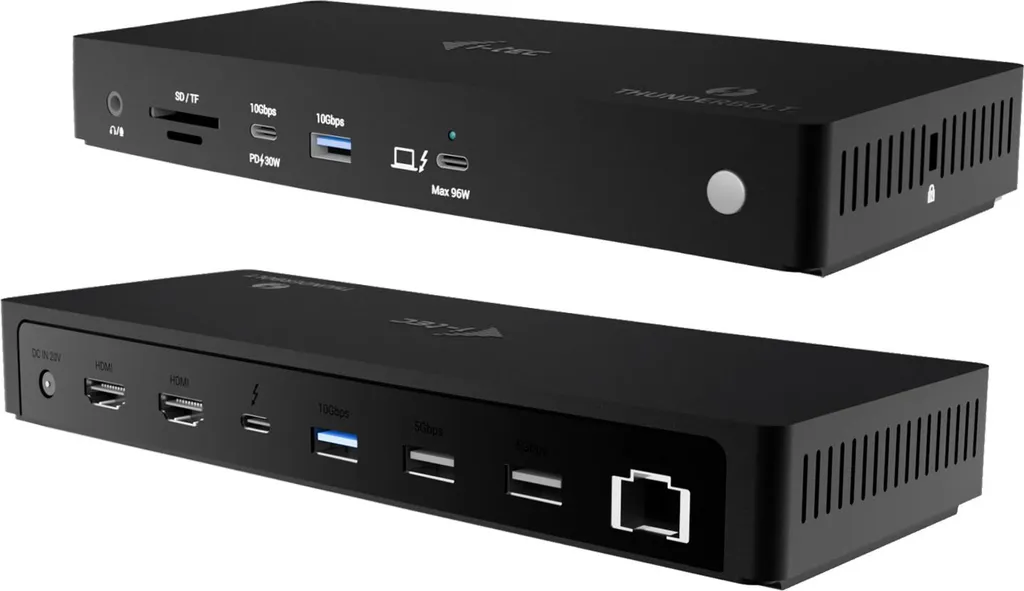 Station i-tec Thunderbolt 4 Triple Display 4K Power Delivery 96W Noir
