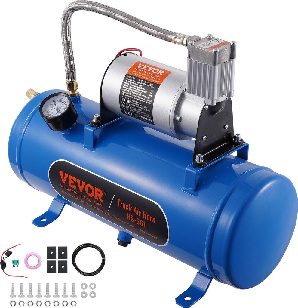 12-V-Luftkompressor mit Tank 6 L, Produktbild 