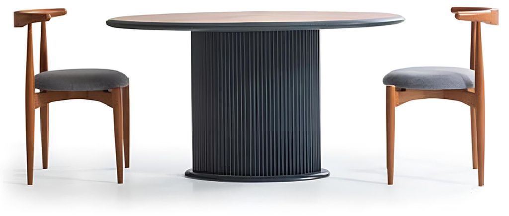 Essgruppe Komplette Esszimmer Esstisch Stühle 5tlg Braun Klassischе