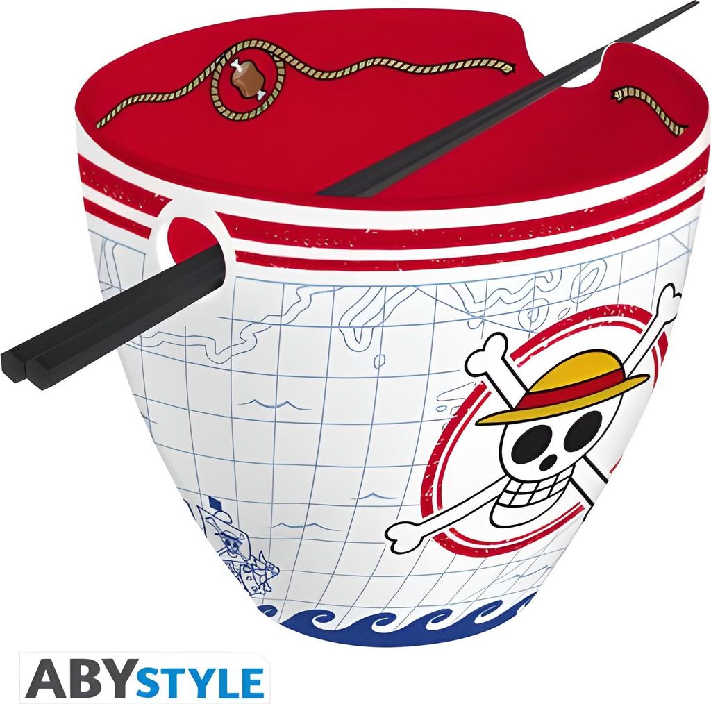 ONE PIECE – Ramen-Schüssel mit Stäbchen – "Monkey D. Luffy" Produktbild 