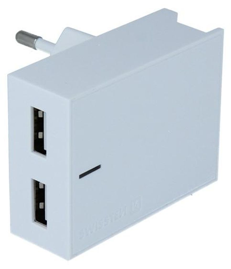 Swissten Network Adapter Smart Ic 2X Usb 3A Power + Data Zdjęcie produktu 