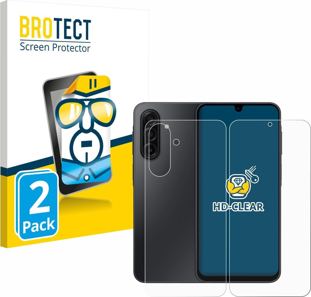 2x Für Samsung Galaxy A17 5G (Display+Rückseite) Schutzfolie BROTECT Displayschutz Display Schutz Folie Klar Transparent
