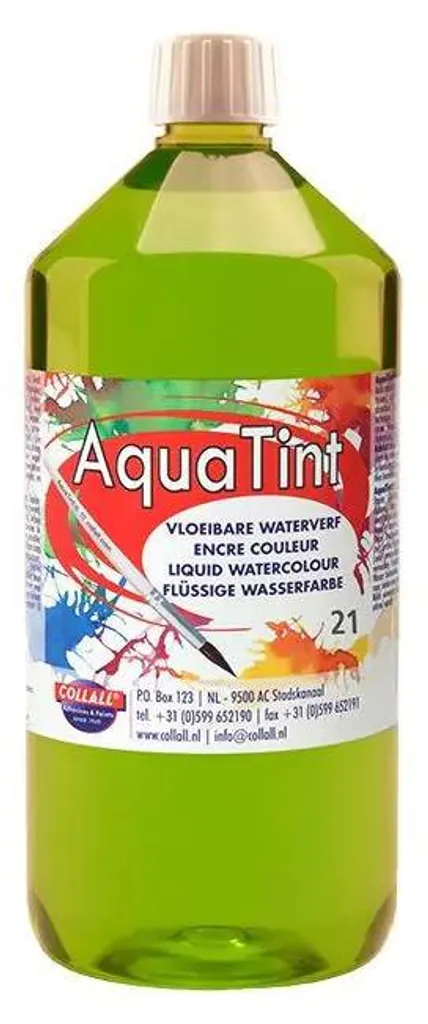 Peinture à l'eau Ecoline Vert Clair 1000ml Lavable et sans danger enfant