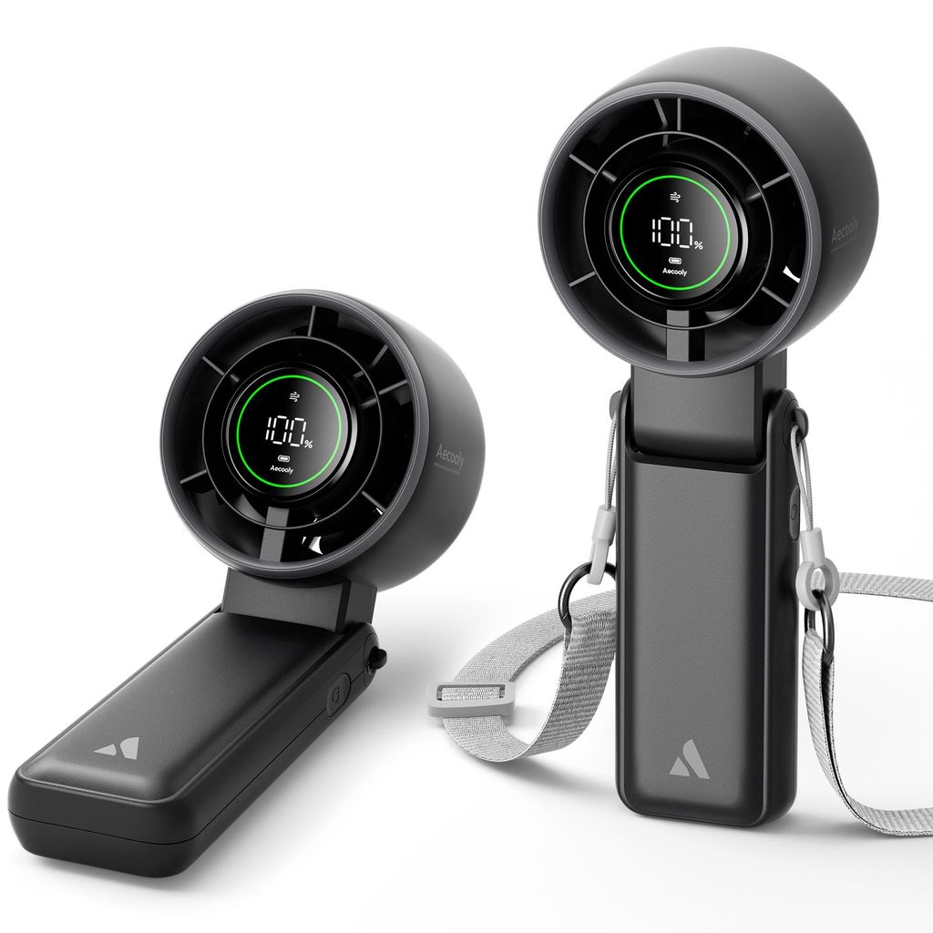 Aecooly Halo 02 Ventilateur à main 3600 mAh, 5 vitesses, Image du produit 