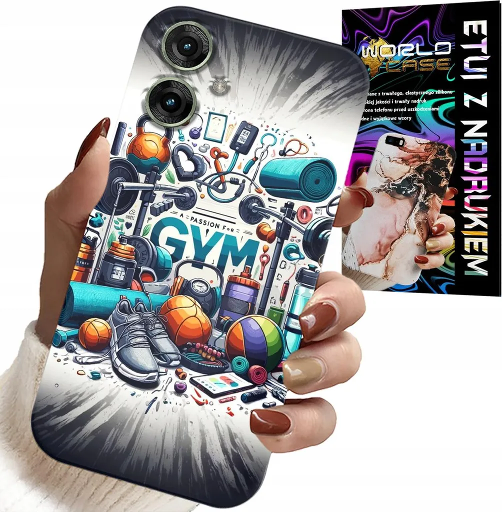 Custodia per Motorola Moto G55 - Palestra Gym Fitness Sport Case + Vetro