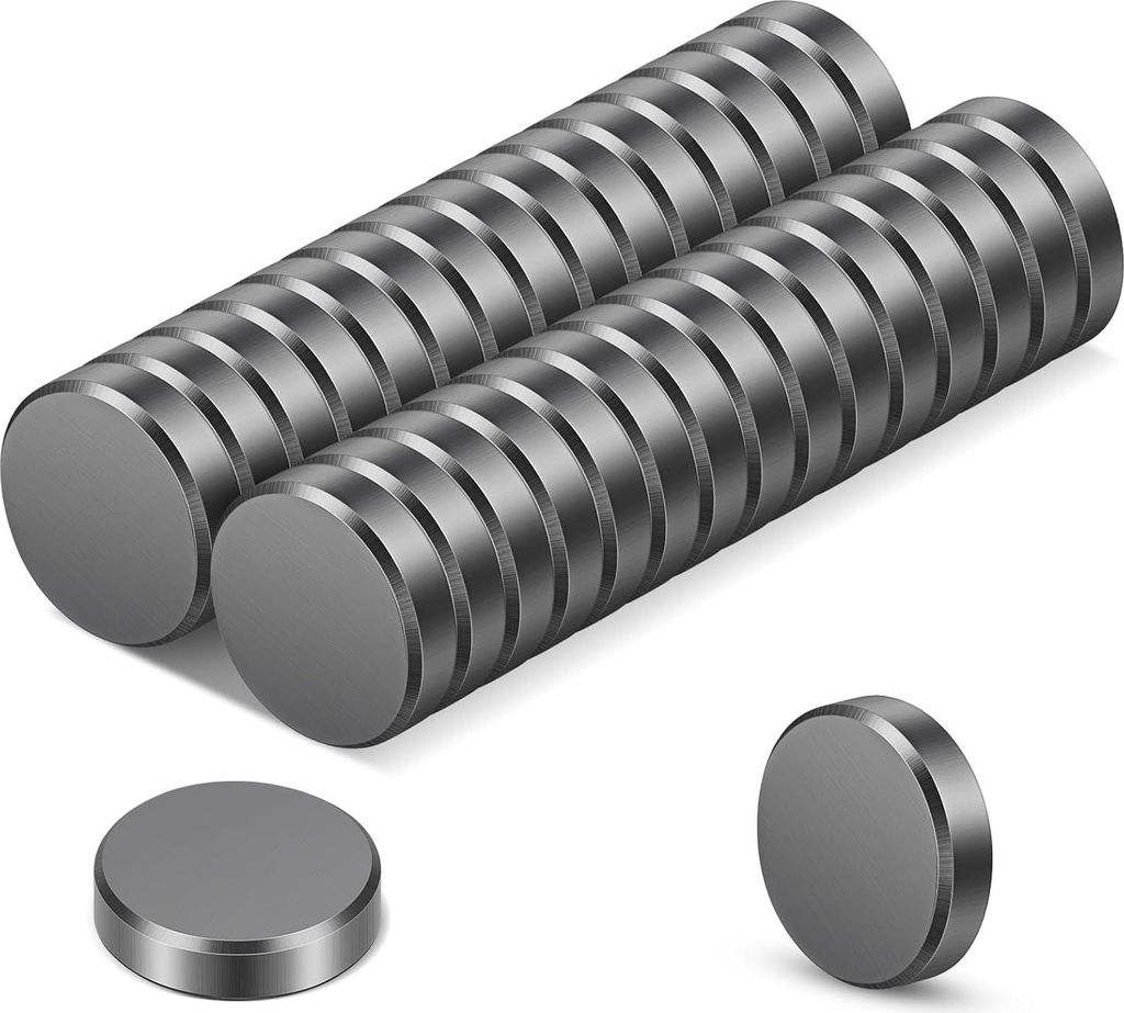 Starke Magneten für Magnettafel - 30 Stück - Schwarz - 18 x 5 mm