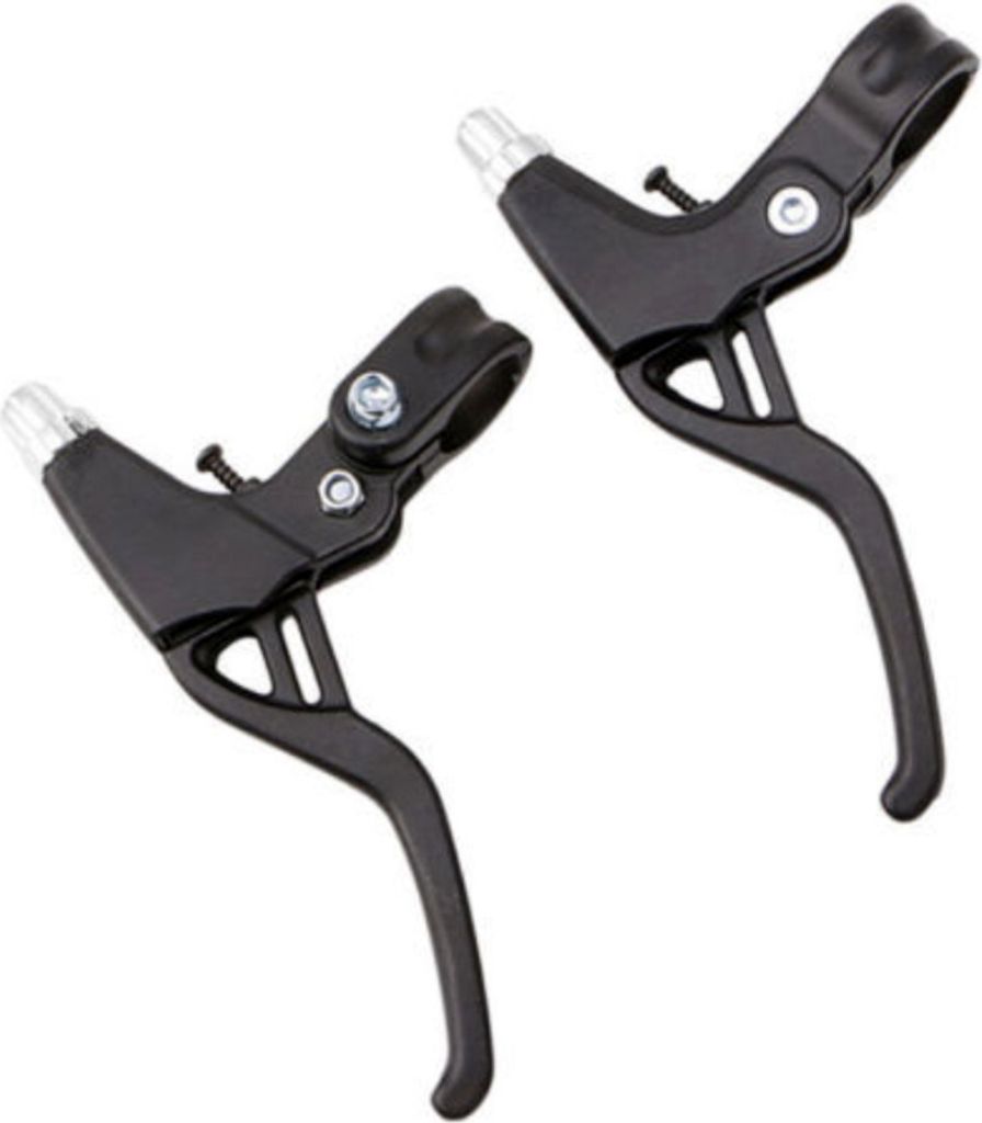2 Stueck Mountain Folding Radfahren Fahrrad Bremsgriff Hebel Bremssattel Getriebe Werkzeuge Schwarz