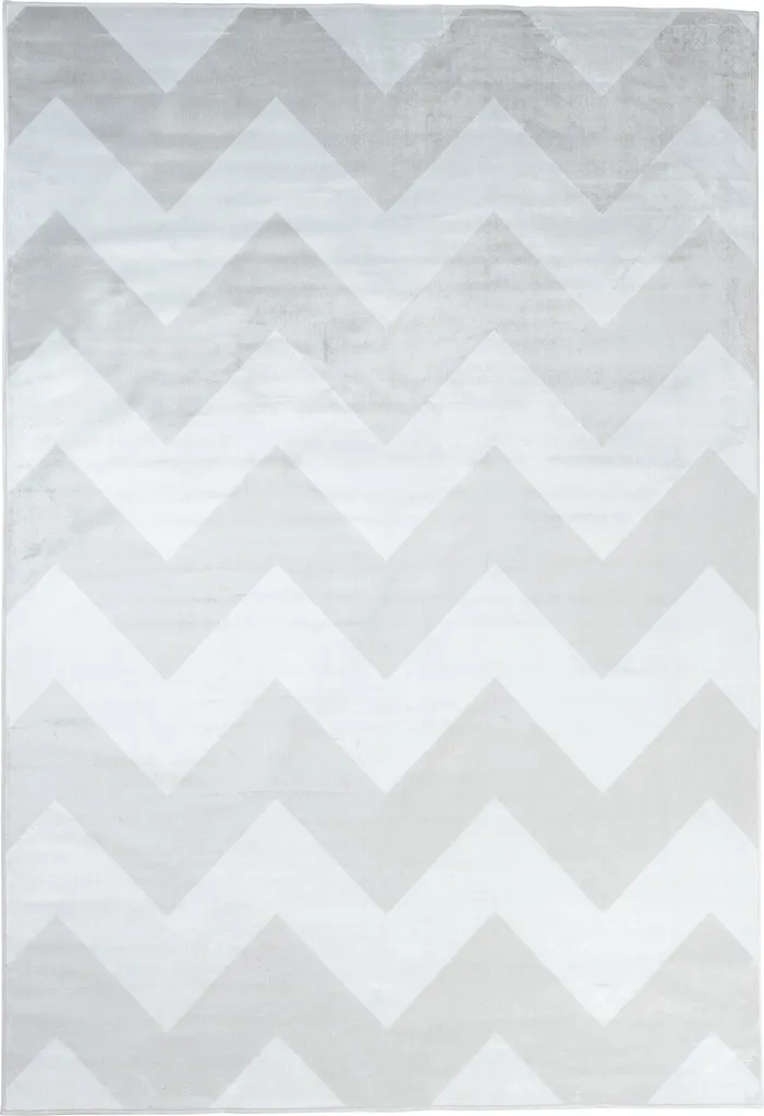 Tapis de chambre vintage gris argenté à poils courts style chic