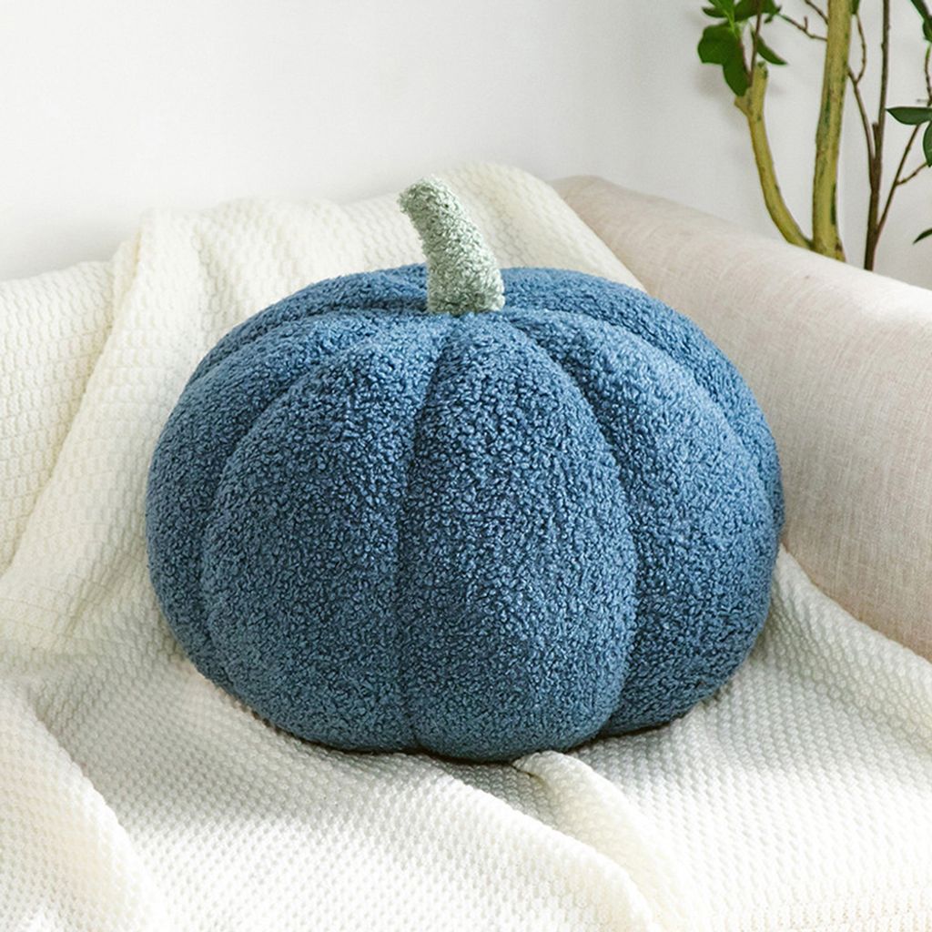 360Home Kreatives Kürbis Kissen design Blau 35cm Produktbild 