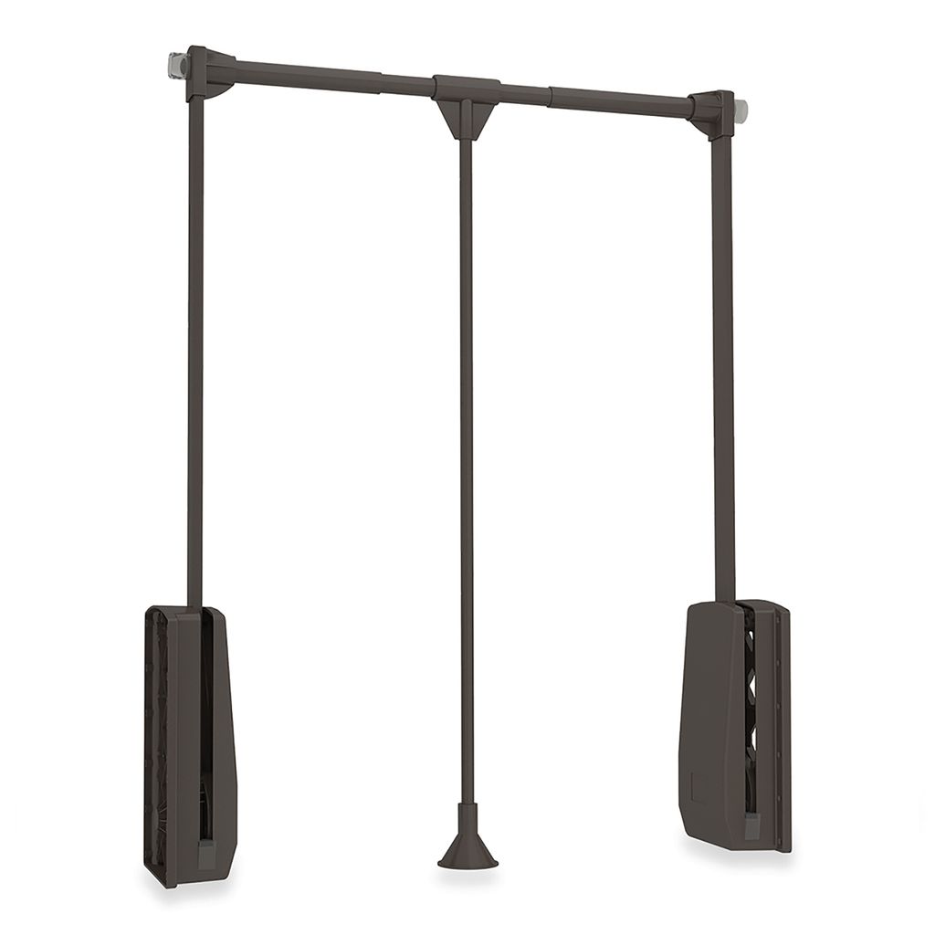 Emuca Closet Hang 600-830 Mm Faltbarer Kleiderbügel Silber Silber One Size