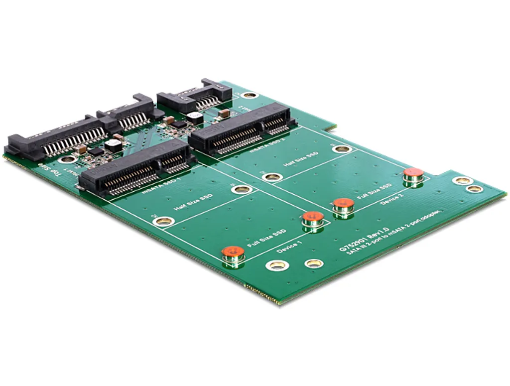 Convertisseur SATA 22 broches mSATA DeLOCK : solution pour vieux ports