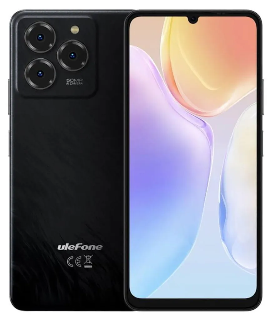 Smartphone Ulefone Note 20 Pro 4GB 256GB Noir - Écran 6,7 Pouces Fluide