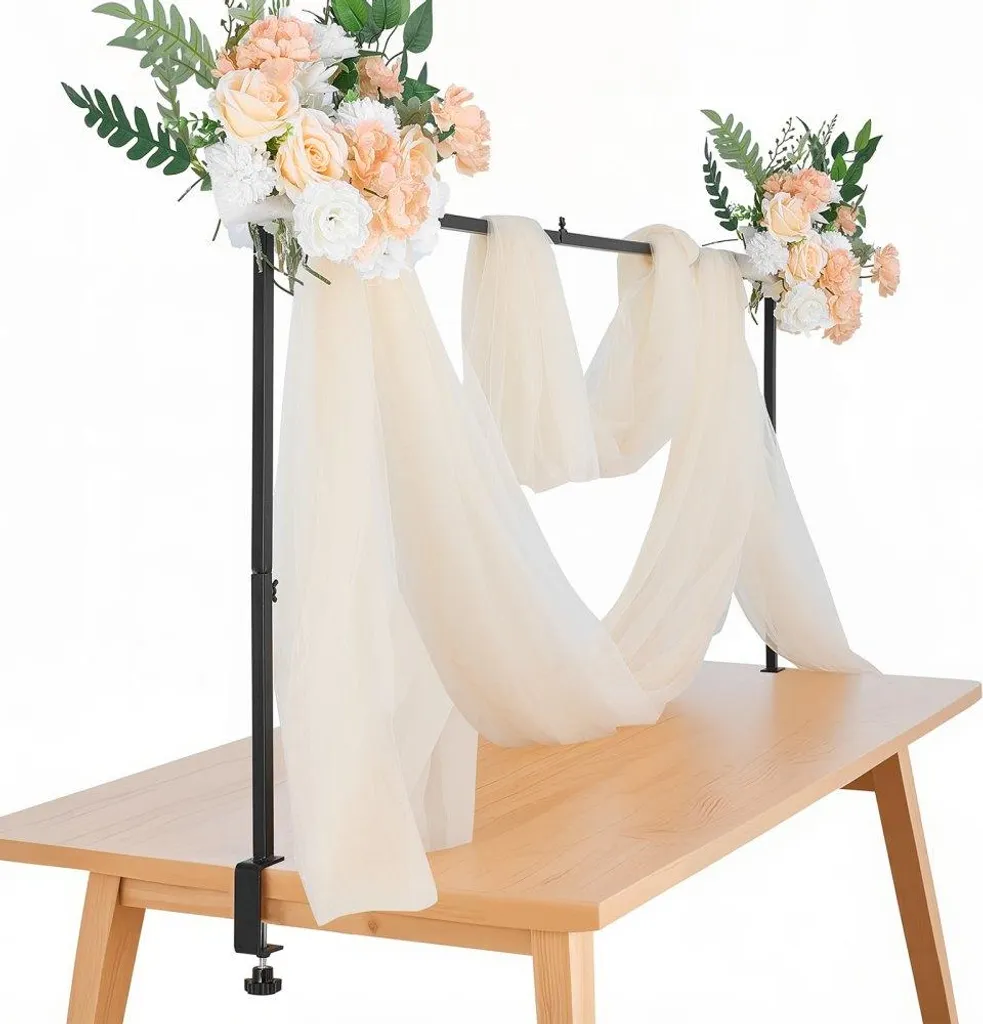 Barre de Table pour Déco Suspendue - Solution sans Perçage 249 cm - 12