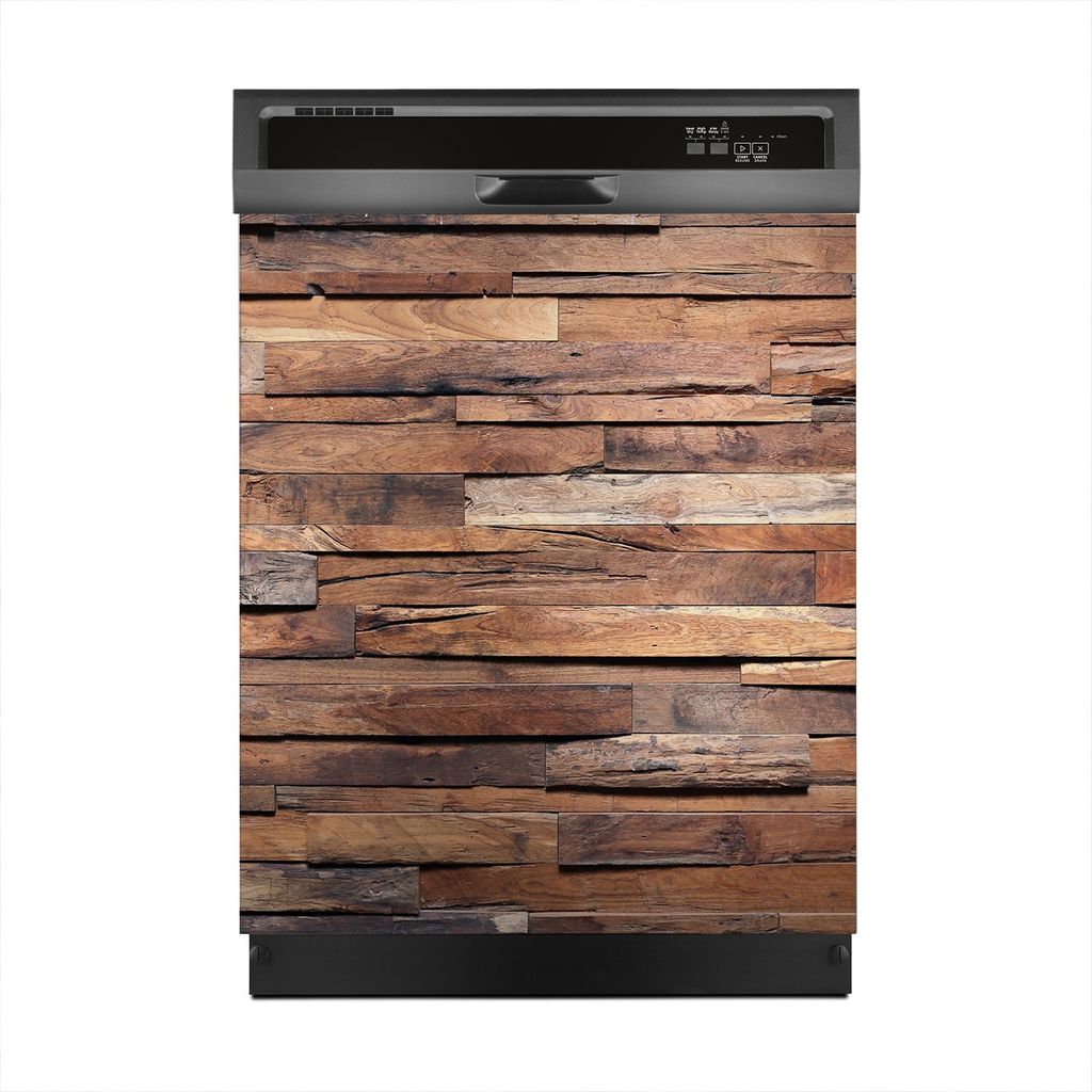 Magnete Dekorative 60x70 cm Küche Magnetmatte Spülmaschine - Dunkle Holz