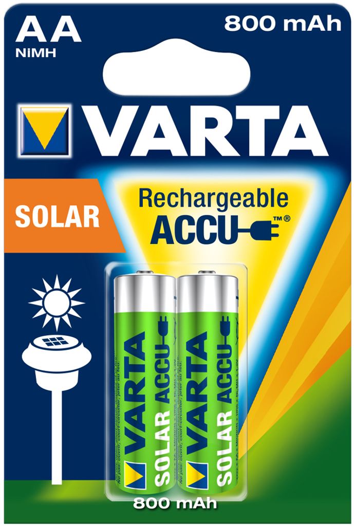 6 VARTA SOLAR Akku AA für Solarleuchte Solarlampe Gartenleuchte Außenbeleuchtung 