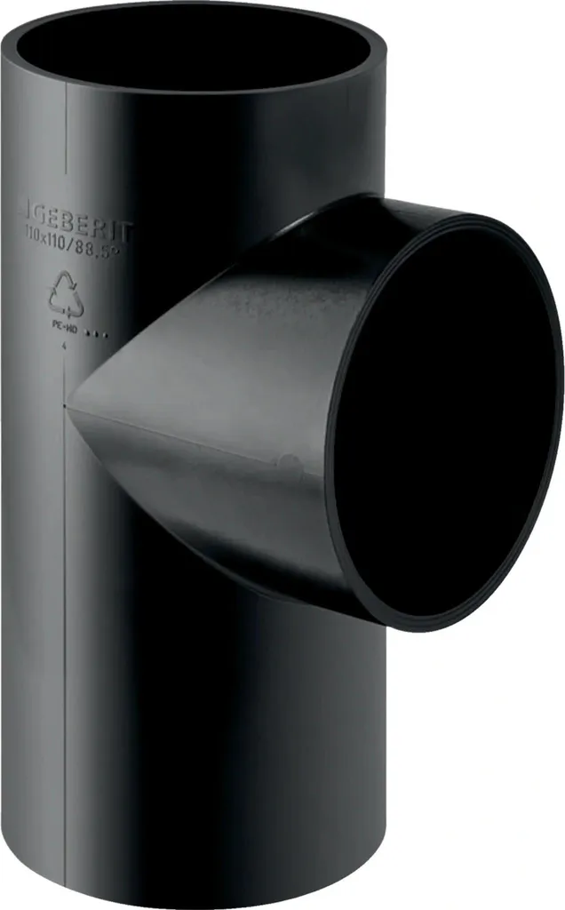 Culotte Geberit PE 88,5° DN50/50 pour évacuation d'eaux usées en colonne
