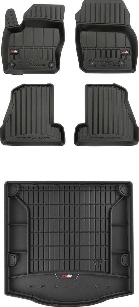 FROGUM 3D Gummimatten und Kofferraummatte für Ford Focus III 2010-2019