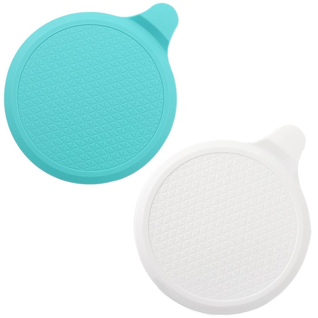 15 cm extra großer Silikon-Abflussstopfen für Spüle, universeller Duschabflussstopfen für Bad, Küche und Waschbecken, weiß+blau