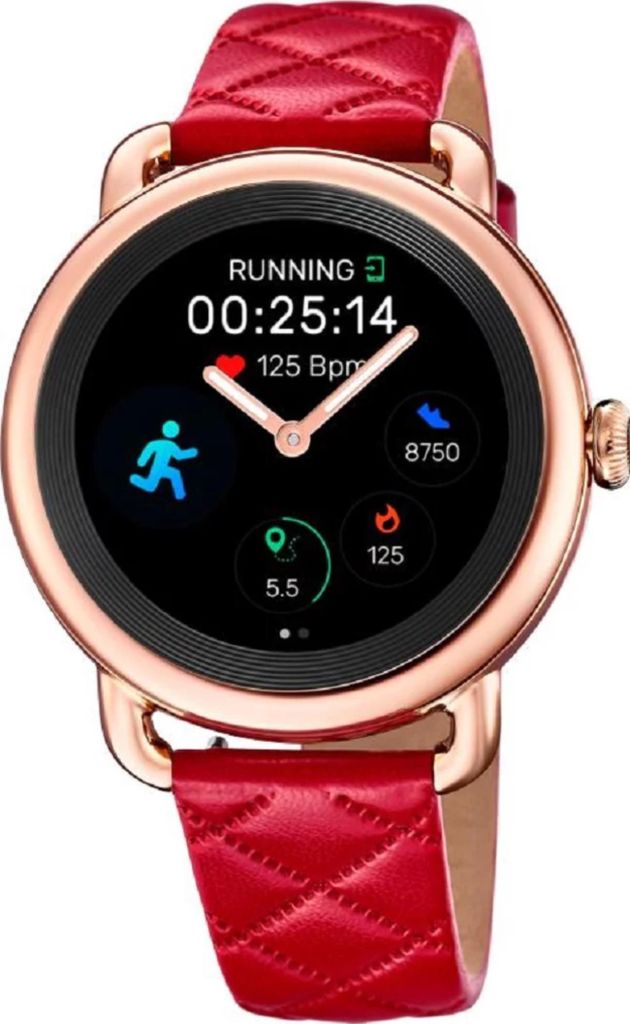 Festina Smartwatch Modell: 50001_3 mit rotem Lederarmband Produktbild 
