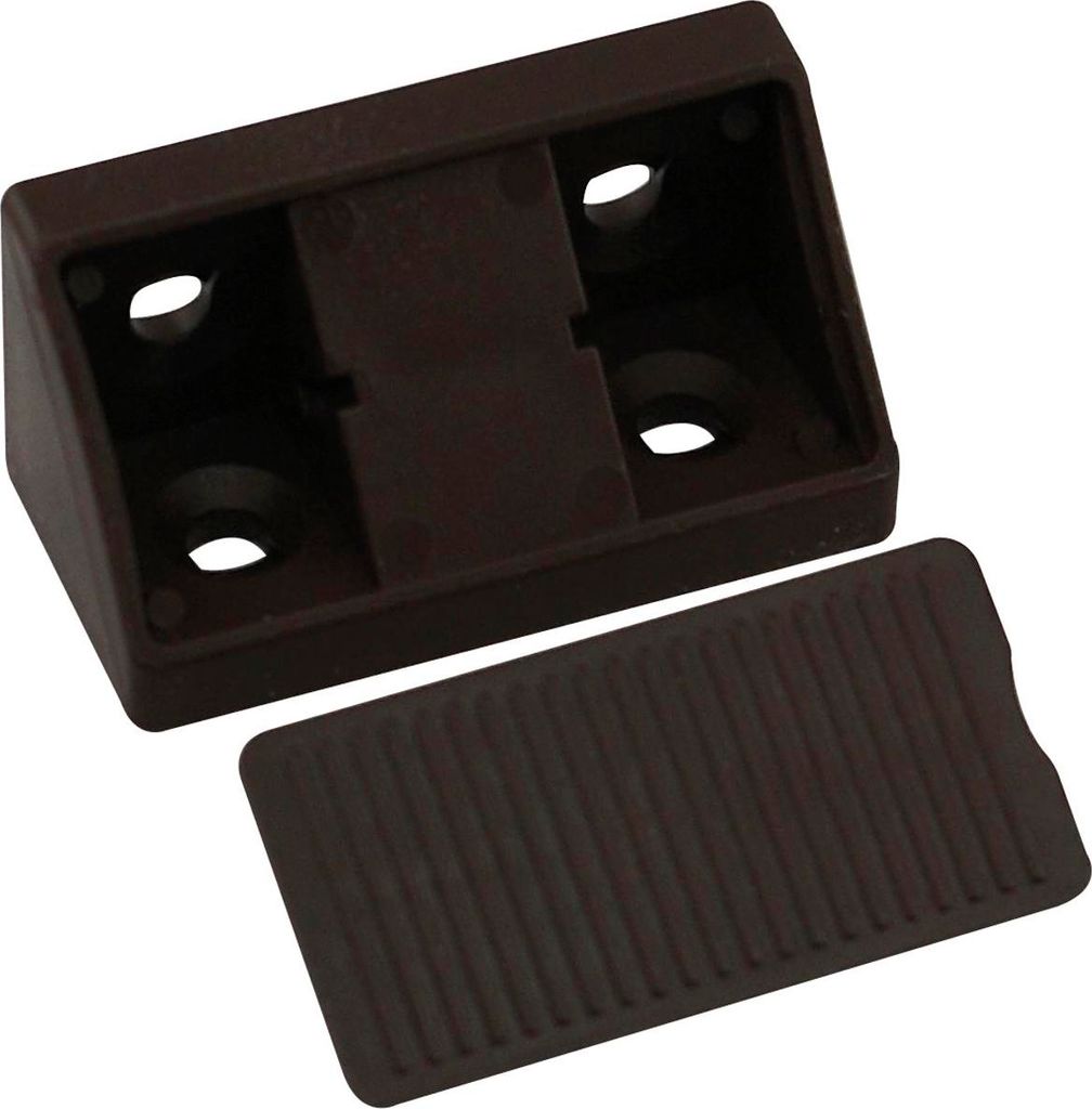 Schrankverbinder Universal, 21 x 21 x 44 mm, Kunststoff dunkelbraun
