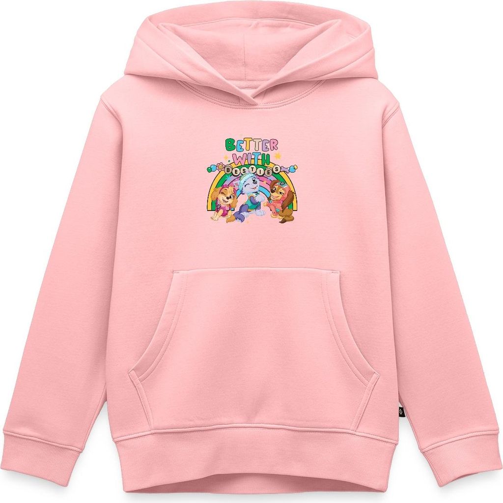 Spreadshirt Paw Patrol Skye Everest & Liberty Beste Freunde Kinder Premium Hoodie, 122/128 (6 Jahre), Rosa