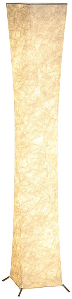 Stehlampe mit Papierschirm. Fu?schalter. 3 Helligkeitsstufen. Wei?