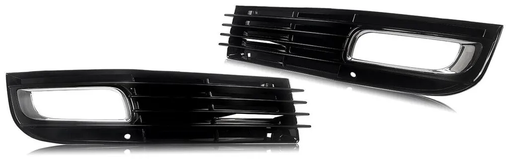 Solution Grille Phare Antibrouillard Cassée Audi A8 D3 en ABS Noir - 4