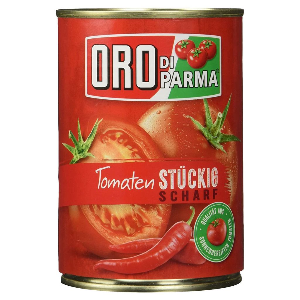 Pomodori pelati piccanti Oro di Parma in scatola 400g Immagine del prodotto 
