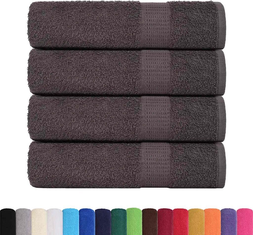 vidaXL Handtücher FROGN 4 Stk. Anthrazit 50x100 cm 360 g/m²