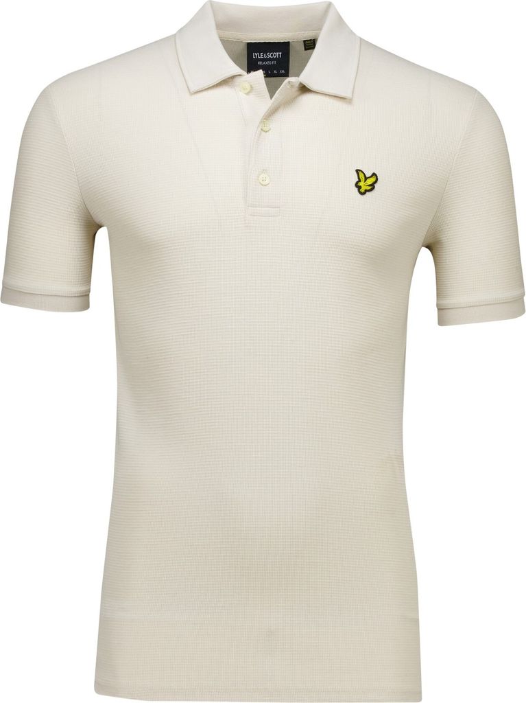 Lyle & Scott Milano Polo Creme Relaxed Fit Kurzarm