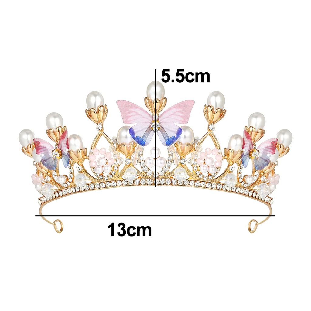 Lvsenlin Vintage Barock Royal Crown König Königin Produktbild-Vorschau 2