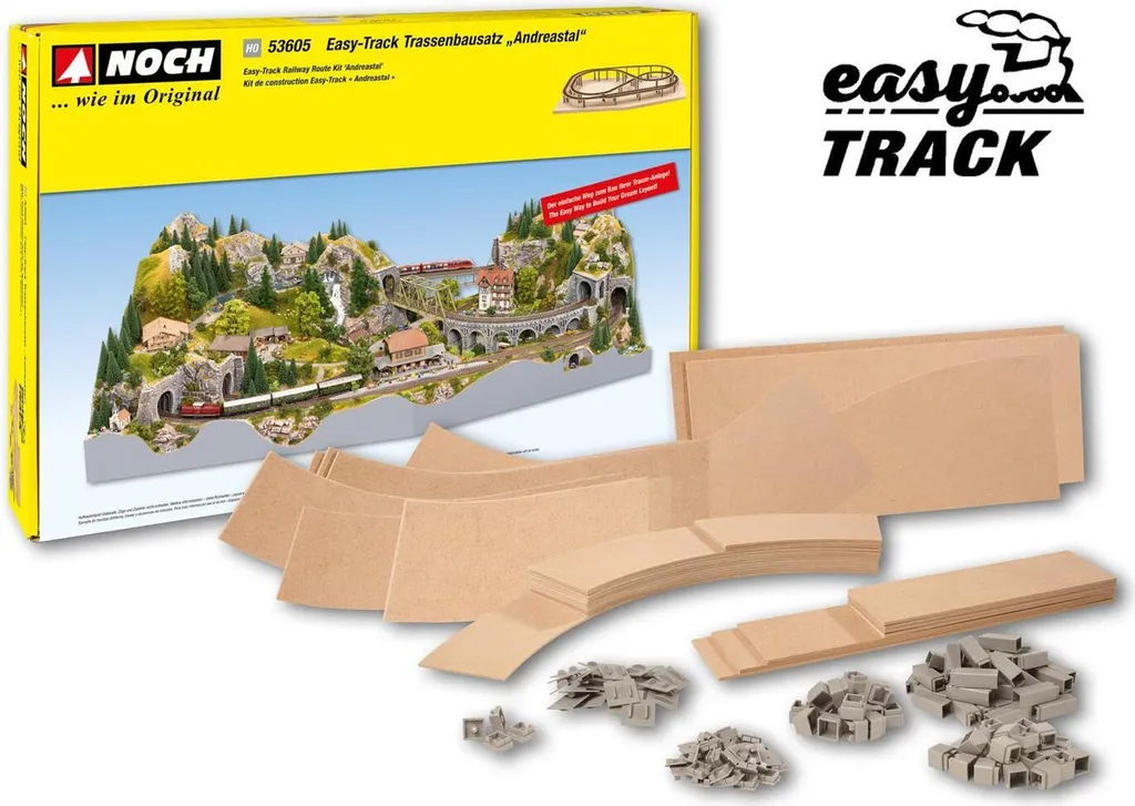 Kit de tracé Easy-Track Vallée de l'Andrea NOCH 53605 pour modélisme HO - 2