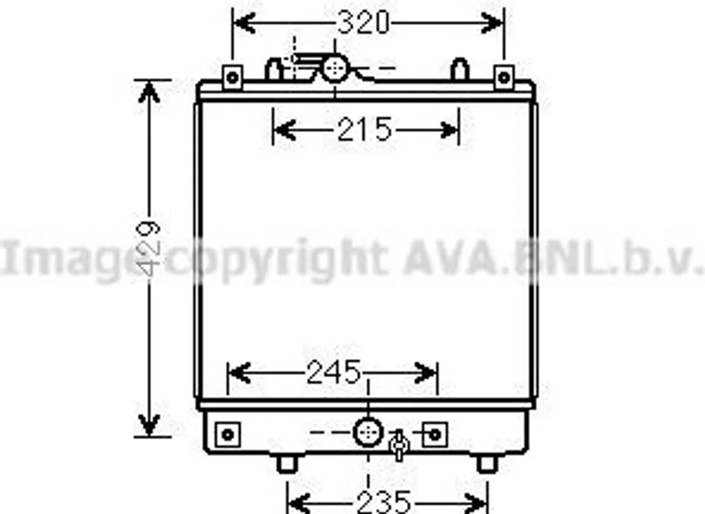 Radiateur de refroidissement moteur pour Opel Agila A serie 4707764