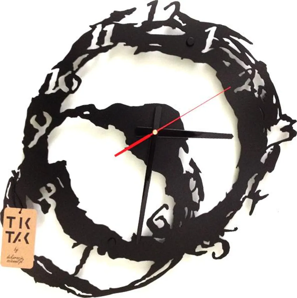 Horloge murale lisible Buzz Wanduhr Decorizzly pour déco mur vide