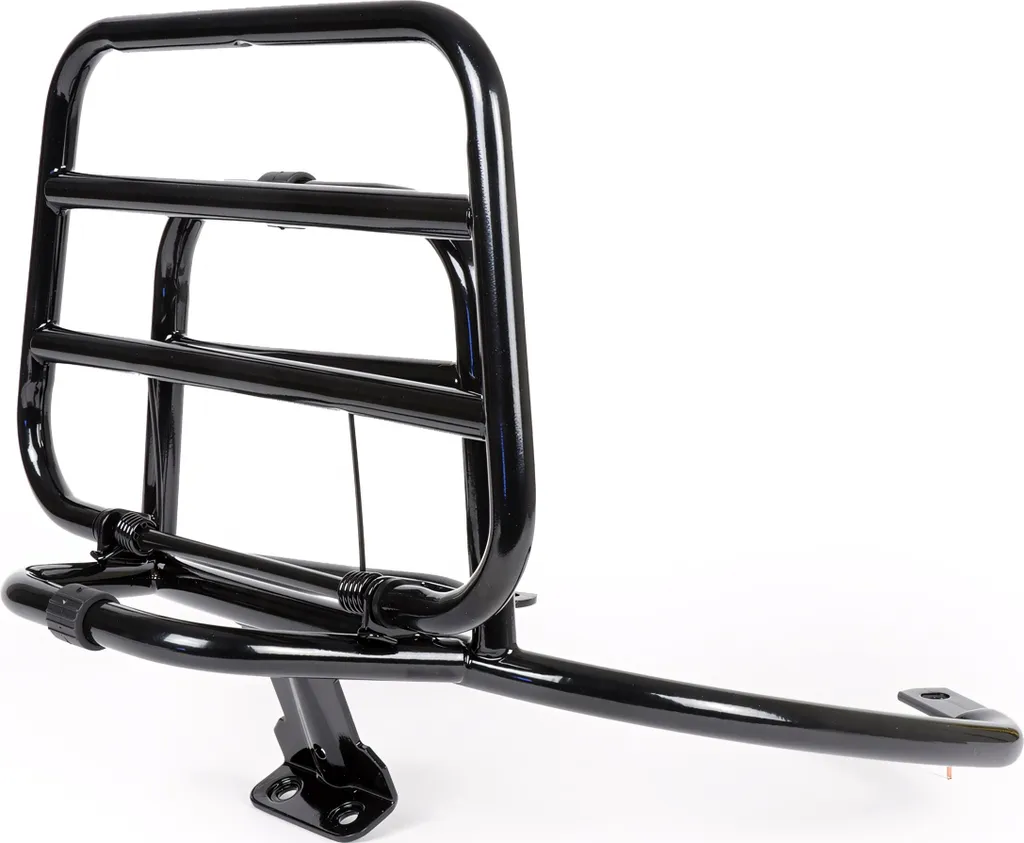 Porte-bagages pliant noir brillant Vespa GTV GTS 125-300cc robuste