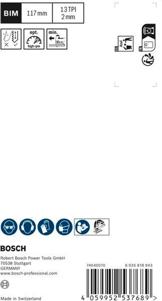 Lame Bosch T 308 BF per Seghetto - Expert Hardwood 5 pz