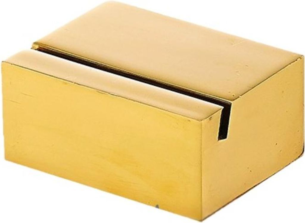 INF Edelstahl Menühalter Basis – Tischständer für Restaurant und Café Gold