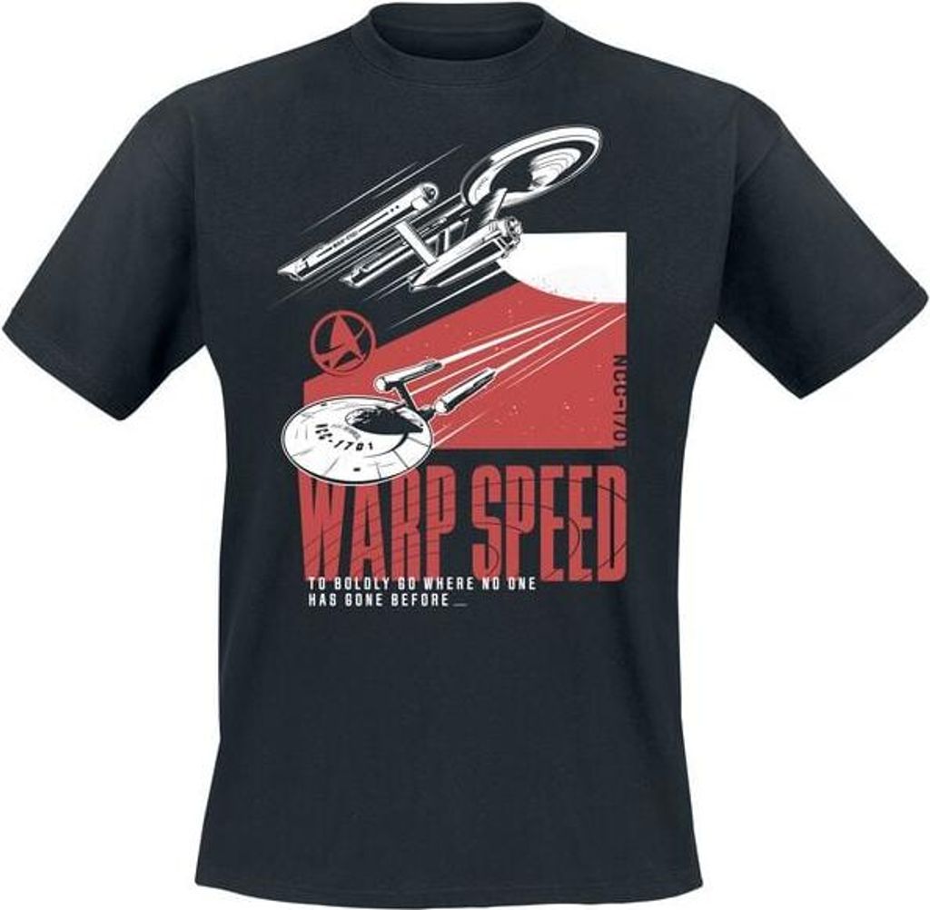 Star Trek T-Shirt Herren Semper Exploro schwarz 4XL