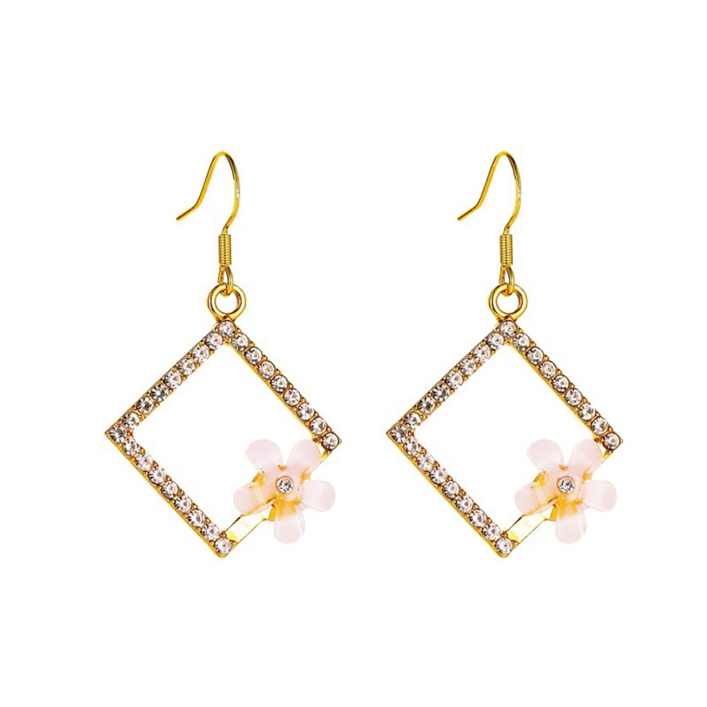 Damen-Ohrringe, elegant, Farbverlauf, Kunstkristall, Zirkonia, lange Ohrringe, Schmuck-6