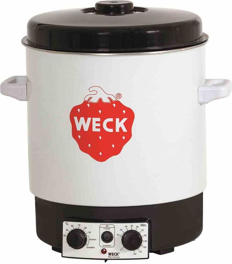 WECK Einkochautomat 29 l Ø35cm weiß emailliert mit Uhr Produktbild 14