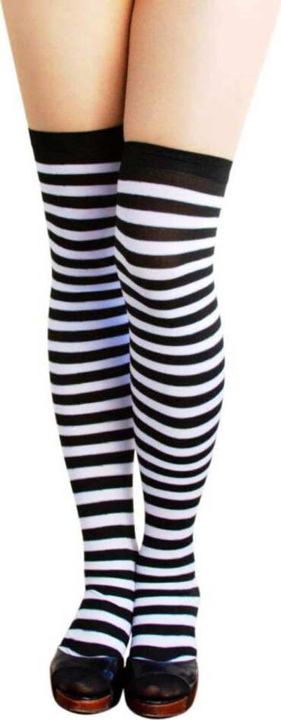 Oblique Unique Ringel Strumpfhose Overknee geringelt Produktbild 