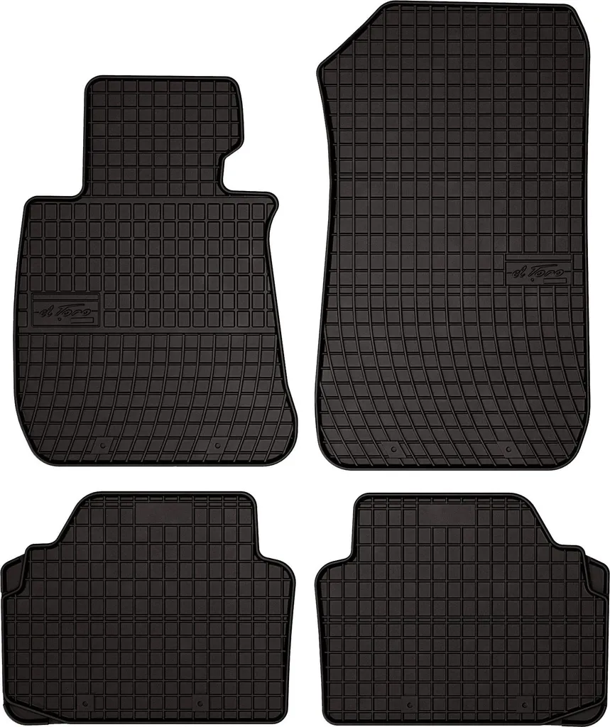 Tappeti Auto Gomma BMW E91 Touring 04-11: 4pz con Fissaggi Inclusi